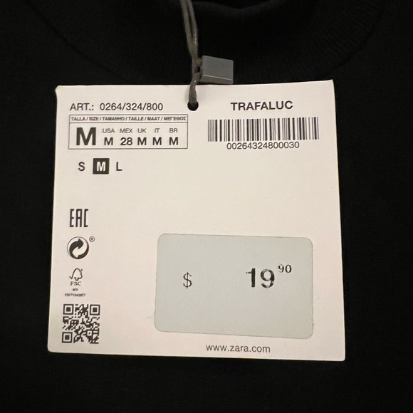 BNWT Zara T-shirt dress, size M - Picture 2 of 3